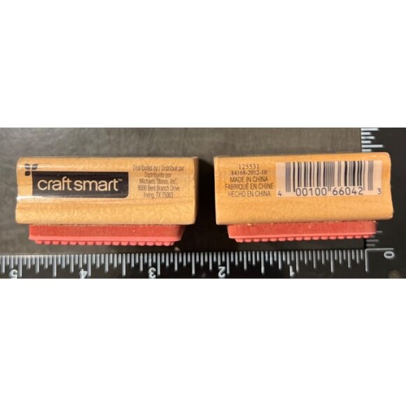 Craft Smart Wood Mounted Rubber Stamp Happy Easter postage stamp 125531 - Picture 2 of 2